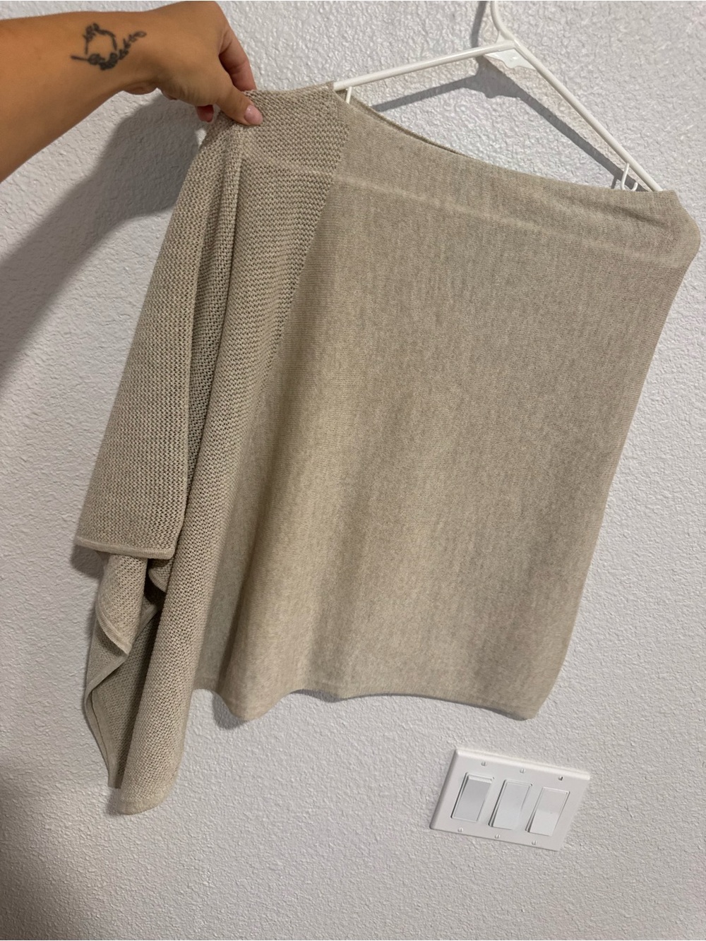 Eileen Fisher Italian yarn poncho sweater